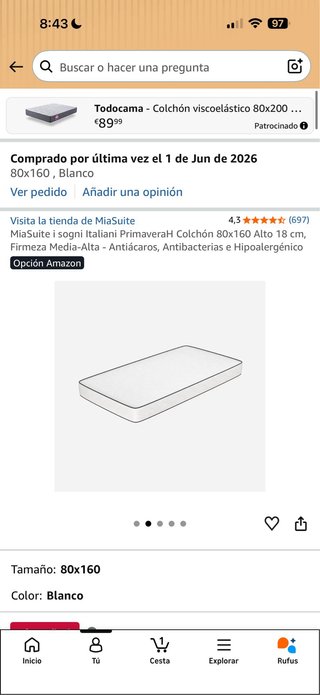 Cama Montessori con Colchón