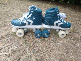 Patines Oxelo 4 Ruedas Talla 34 Azul