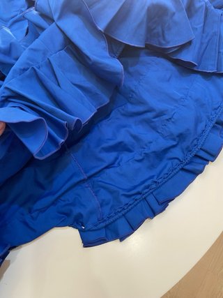 245 Traje de flamenca azul volantes