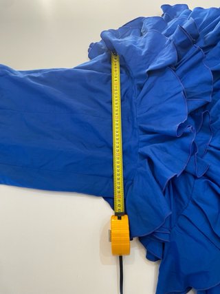 245 Traje de flamenca azul volantes