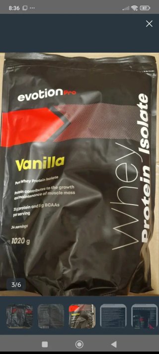 Bote/ Shaker evotion pro vainilla Isolate