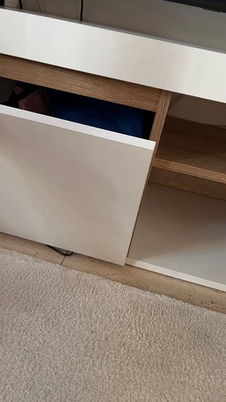 Mueble TV Hack Blanco y Madera