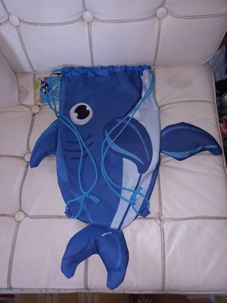 Tinta Unita Kids Sakky Bag Pesce Azzurro