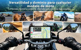 VTOPEK Pantalla Moto 7'' CarPlay Android Auto TPMS
