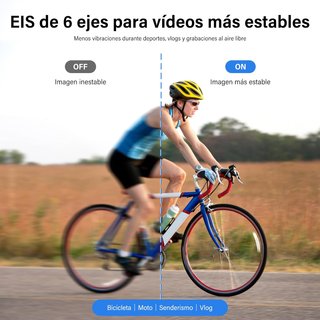 RUYCLLO Body Cam 4K HDR EIS 145° WiFi 64GB 6 Ejes
