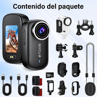 RUYCLLO Body Cam 4K HDR EIS 145° WiFi 64GB 6 Ejes