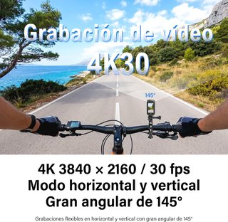 RUYCLLO Body Cam 4K HDR EIS 145° WiFi 64GB 6 Ejes