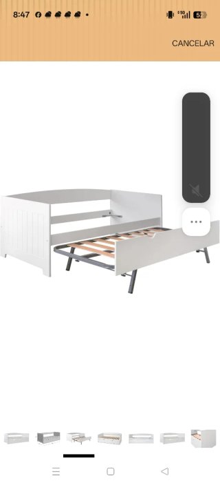 Cama nido juvenil blanca