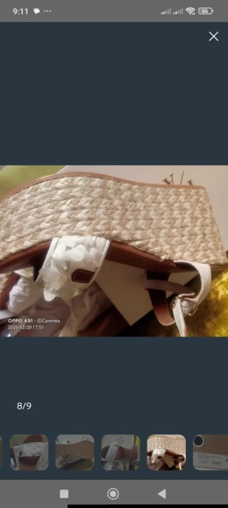 Sandalias POPA cuña esparto blancas y marrón