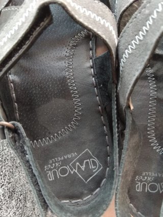 Sandali estivi Glamour Shoes vera Pelle Uomo 44