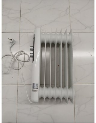 Cecotec Radiador Eléctrico de Aceite Bajo Consumo de 5 Módulos ReadyWarm 550 Space White. 1000W - 3 Niveles de Potencia - Sistema