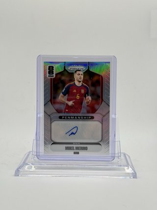 Carta Mikel Merino Autógrafo 41/75 Panini Prizm 26