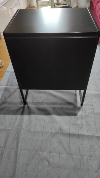 Mesa plegable negra metal/madera