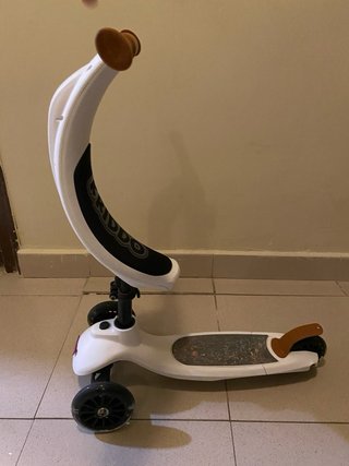Patinete infantil 3 ruedas blanco