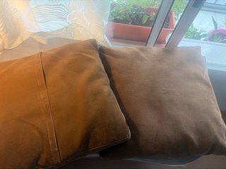 2 Cojines Marrones 50x50 5€ cada uno