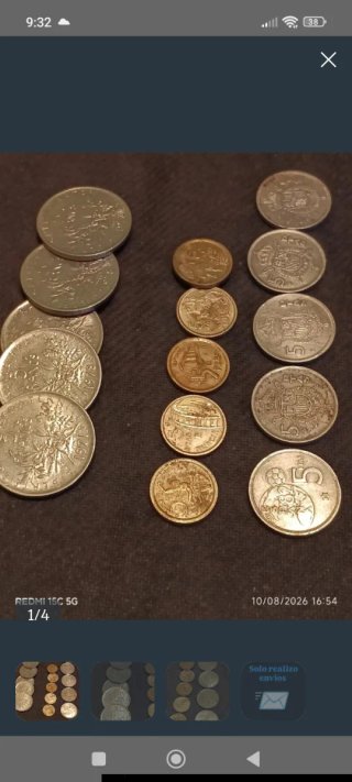Lote monedas antiguas variadas oferta