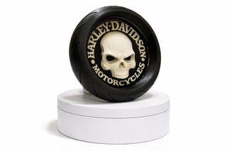 Cenicero Harley Davidson Calavera Rueda