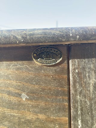Mesa de madera.