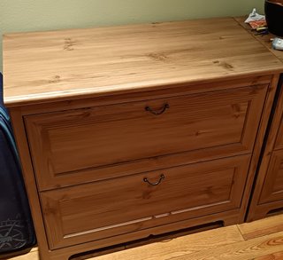 Cómoda de madera con 2 cajones 2 cómodas