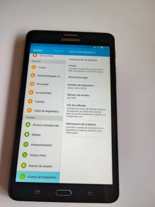 Tablet Samsung Tab A Negra
