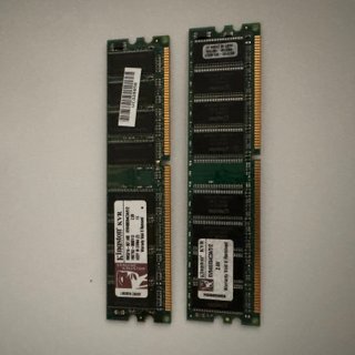 2x Memoria RAM Kingston 512MB DDR1 400MHz PC3200