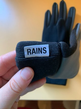 Guantes Rains Mujer Negro/Gris Impermeables
