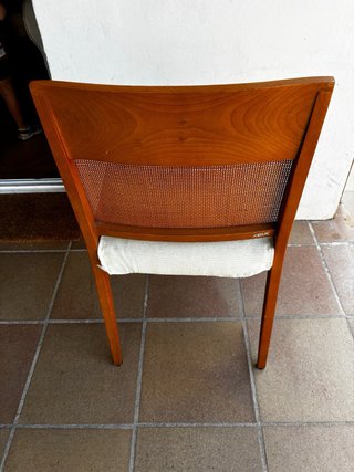 6 Sillas Kibuc Madera Haya y Rattan
