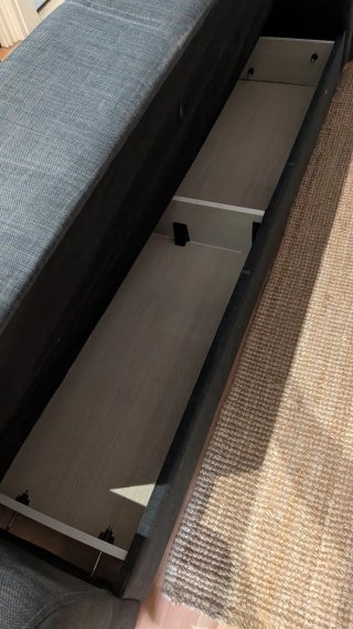 Sofá Cama Gris Tela