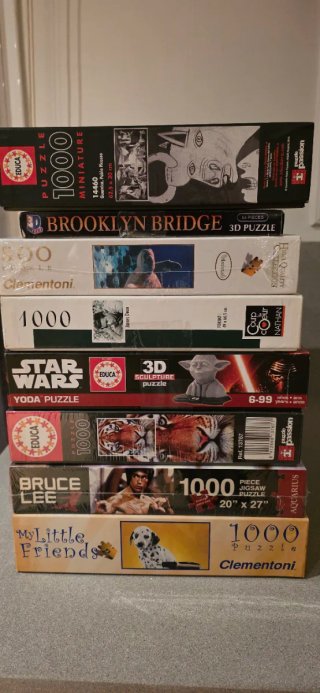 Lote 8 Puzzles 1000 piezas y más