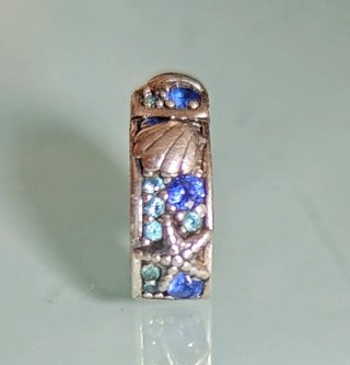Clip Pandora Plata y Azul