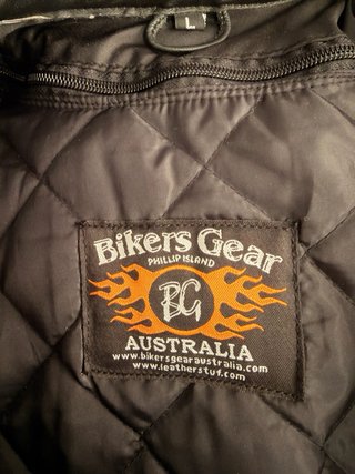 Chaqueta de piel moto Bikers Gear Talla L