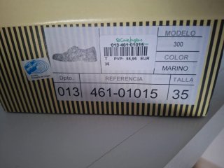 Zapato Tizzas Azul Marino Talla 35