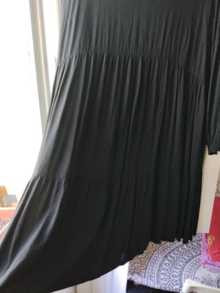 Vestido Babydoll Bonprix Negro Talla Única