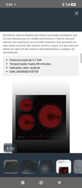 Vitrocerámica EAS ELECTRIC