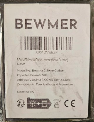 Portafoglio Bewmer RFID Nero