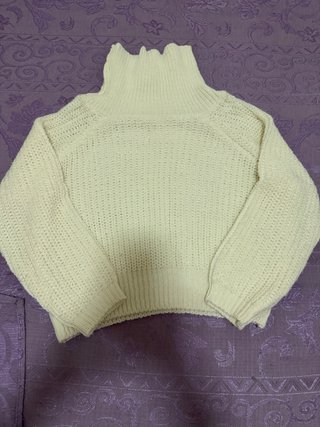 Maglioncino collo alto bianco