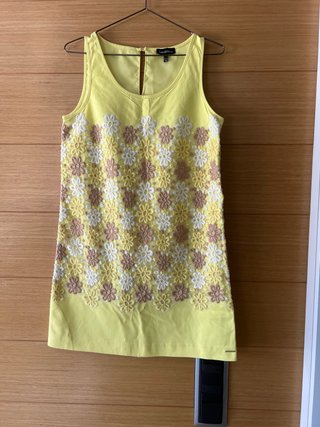 Vestido amarillo Pedro del Hierro floral