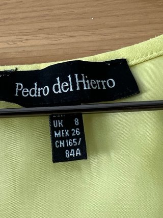 Vestido amarillo Pedro del Hierro floral