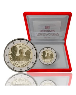2 euros Vaticano Marconi Proof