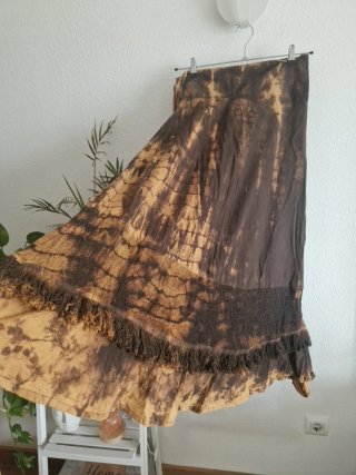 Falda larga algodón tie dye