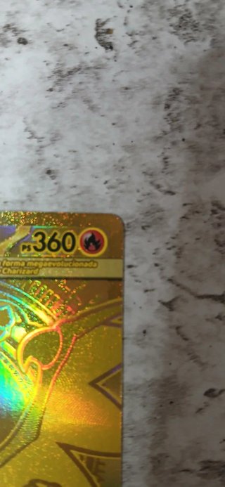 Carta Pokémon Mega Charizard X EX Dorada