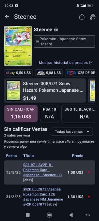 Carta Pokémon Peony 069/071 U Snow Hazard