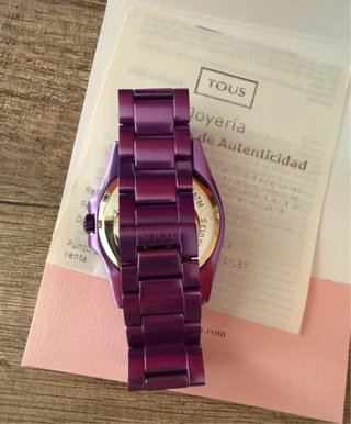 Reloj Tous Morado Certificado Autenticidad