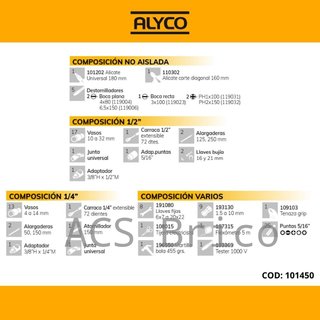 Maletín Herramientas 98 Piezas Alyco 101450