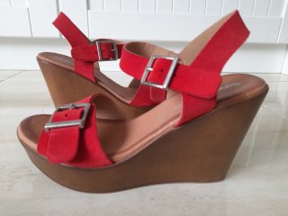 Sandalias plataforma rojas