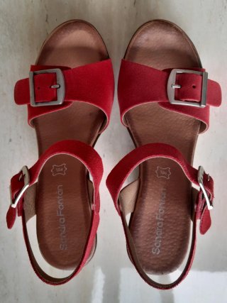 Sandalias plataforma rojas