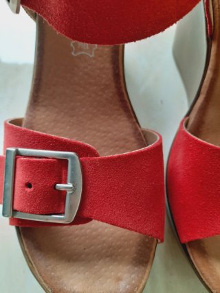 Sandalias plataforma rojas