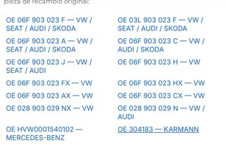Alternador Bosch 0986045340. Audi, Vw, Seat Skoda