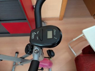 Bicicleta Estática Rosa Plegable