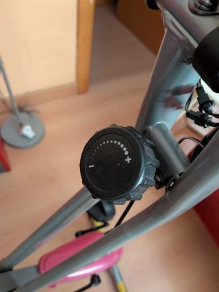 Bicicleta Estática Rosa Plegable